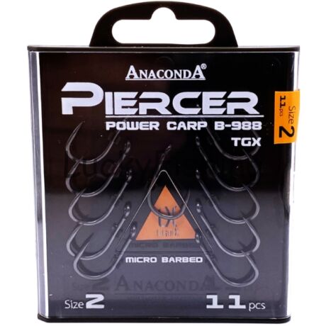 ANACONDA Piercer Power Carp B-988 TGX  mikroszakállas / méret 2 / 11db