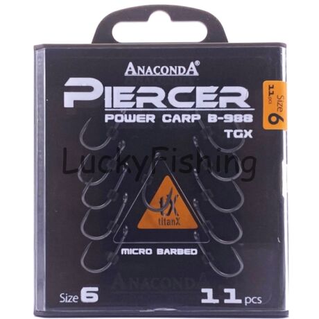 ANACONDA Piercer Power Carp B-988 TGX mikroszakállas / méret 6 / 11db