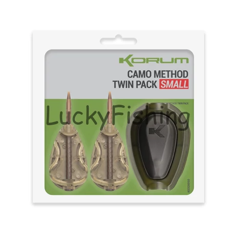 Korum Camo Method Twin Pack Kosár Töltővel L