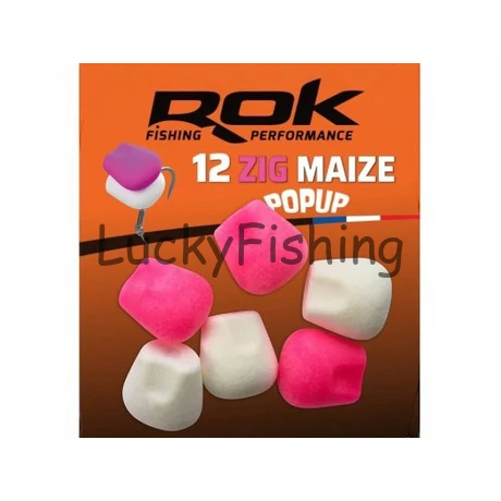 ROK ZIG Maize - Ultra Pop-up 12db/csomag - Rózsaszín/Fehér