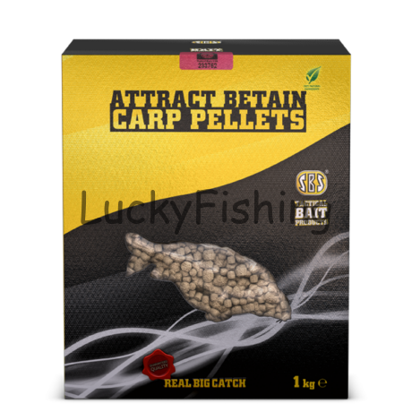 SBS Attract Betain Carp Pellets Shellfish Concentrate 6mm 1kg