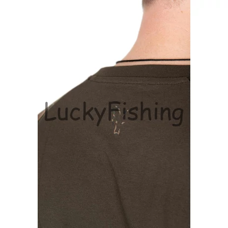 FOX Khaki/Camo Outline T-Póló - 2XL
