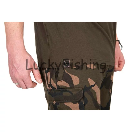 FOX Khaki/Camo Outline T-Póló - 2XL