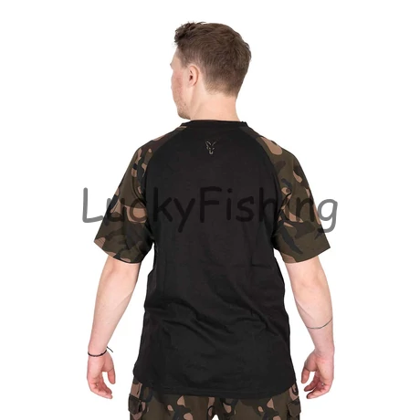 FOX Black/Camo Outline T-Póló - M