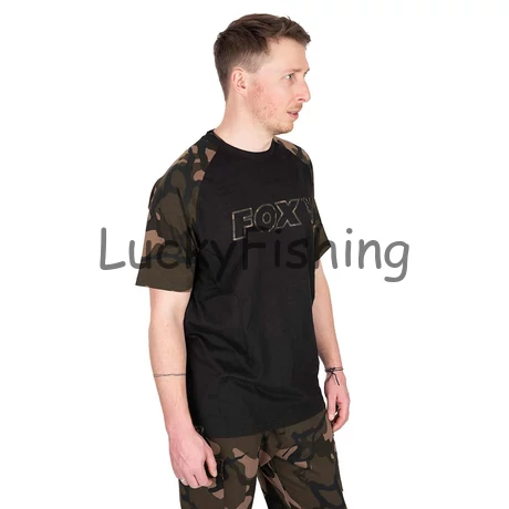 FOX Black/Camo Outline T-Póló - M
