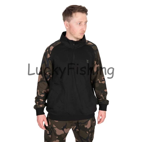 FOX LW Black/Camo QTR Zip - Cipzáros Pulóver - M