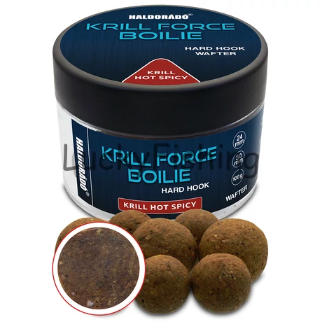 Haldorádó KRILL FORCE Boilie Hard Hook Wafter 24, 30 mm - Krill Hot Spicy