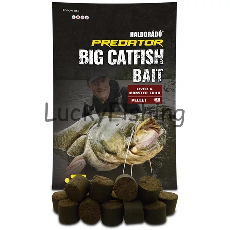 Haldorádó Catfish Bait Pellet 28 mm - Liver & Monster Crab 1 kg