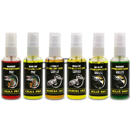 Haldorádó PREDATOR ragadozó aroma spray - MIX-6 / 6 íz egy dobozban