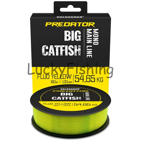 Haldorádó Predator Catfish Line Mono Fluo Yellow 1,00mm / 180m - 54,65 kg