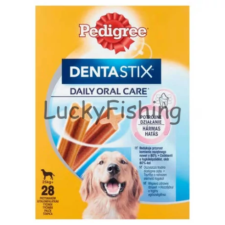 Pedigree DentaStix +25kg - jutalomfalat (fogtisztító) Nagytestű kutyák részére 4x (7db/270g)