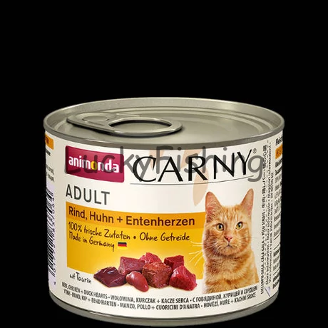 Animonda Carny Adult (marha,csirke,kacsaszív) konzerv - Felnőtt macskák részére (200g)