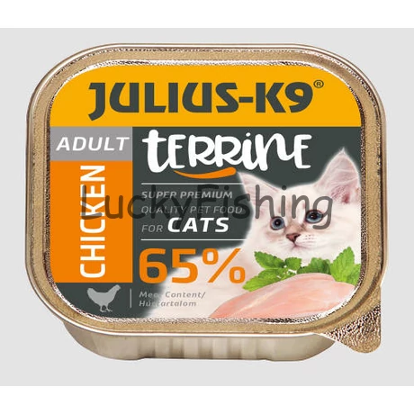 Julius-K9 Cat Terrine Adult Chicken - nedveseledel (csirke) felnőtt macskák részére (100g)