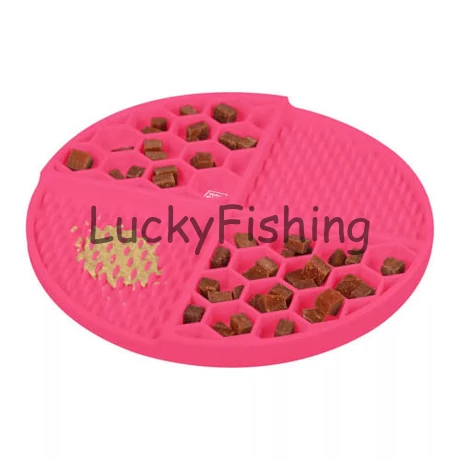 Waudog Silicone Lick Mat - tapadókorongos szőnyeg (szilikon,szürke) kutyák és macskák részére (21x21x3cm)
