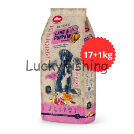 Akciós TÚLTÖLTÖTT alicePROFESSIONAL Adult Balance Lamb&Pumpkin száraztáp felnőtt kutyák részére (bárány&sütőtök, 17+1 kg)