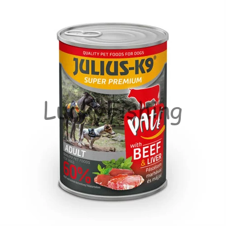 JULIUS-K9 DOG Beef&Liver konzerv (marha&máj) 400g