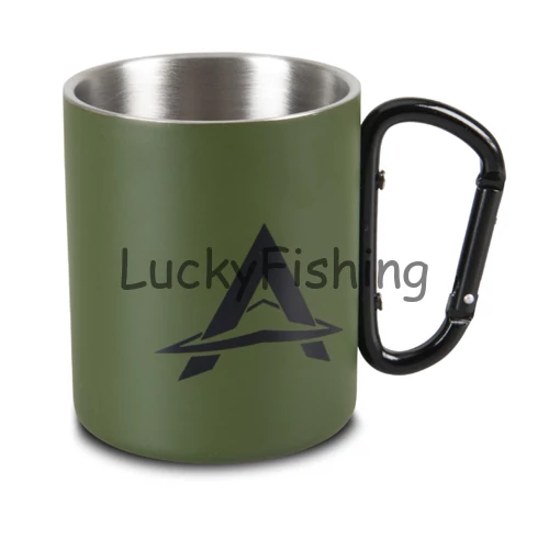 ANACONDA Carabiner Mug 300ml Stainless Steel fém kávéscsésze