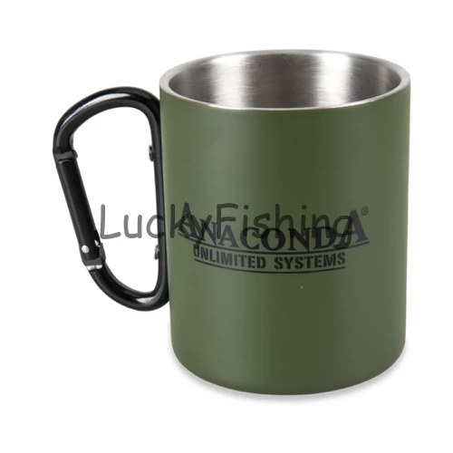 ANACONDA Carabiner Mug 300ml Stainless Steel fém kávéscsésze