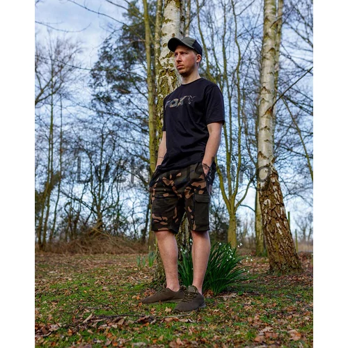 FOX Black/Camo Logo T-Póló - L