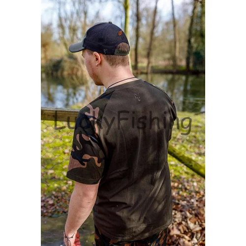 FOX Khaki/Camo Outline T-Póló - 2XL