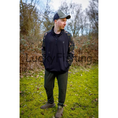 FOX LW Black/Camo QTR Zip - Cipzáros Pulóver - M