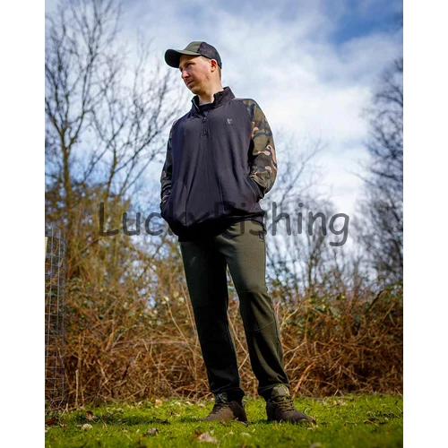 FOX LW Black/Camo QTR Zip - Cipzáros Pulóver - M