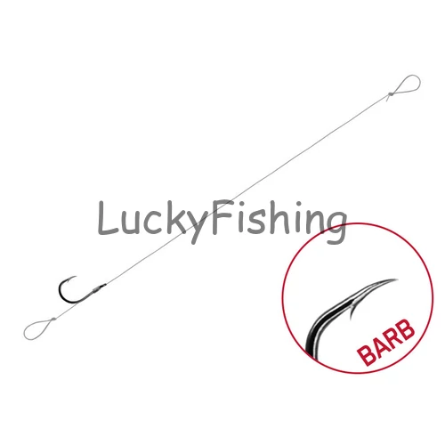 Delphin FLR LOOP Előkötött Feeder horog 12 cm • 0,22 mm • CHINU BARB #6