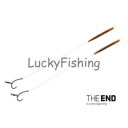 Delphin THE END D-Rig előkötött horog /20 cm /17lbs /#4