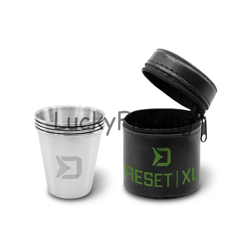 Delphin RESET XL 4v1 Rozsdamentes acél pálinkáspohár készlet 70ml