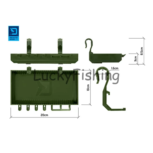 Delphin ShelfPOD / Rodpod polc Camo 20x10x3cm