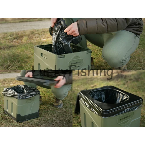 Delphin ToiBLOX hordozható WC Easy 29,5x29x33,5cm 90kg