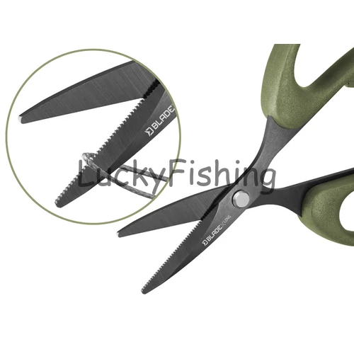 Delphin BladeX Long Titan fogazott horgászolló 12 cm