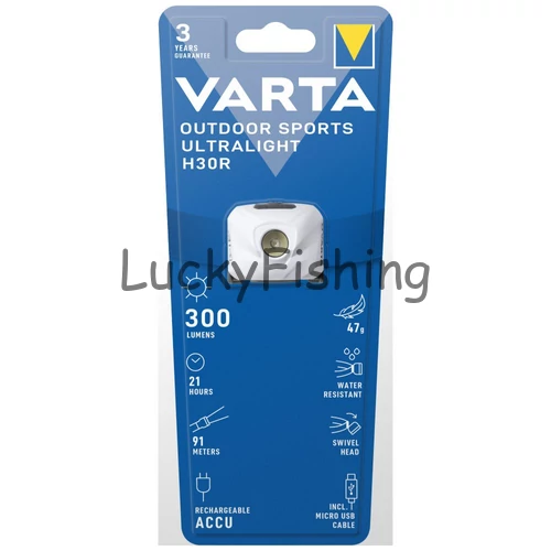 VARTA LED OUTDOOR SPORTS ULTRALIGHT H30R fehér fejlámpa - 18631