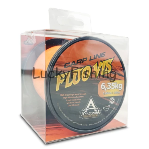 ANACONDA Fluovis Orange Carp Line monofil szinór narancssárga / 0,30mm /  1200m / 7,60kg