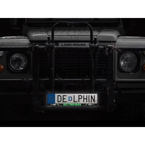 Delphin GoFishing Rendszámtábla tartó 3D/2db