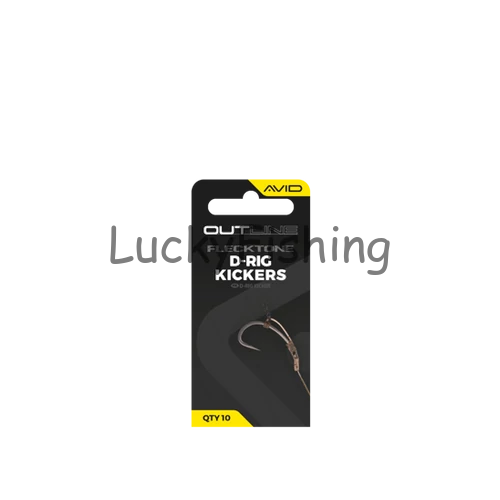 Avid Carp Outline Flecktone D-Rig Kickers Standard Horogbefordító 10db