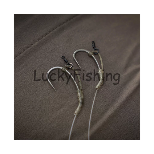 Avid Carp Outline Flecktone D-Rig Kickers Standard Horogbefordító 10db