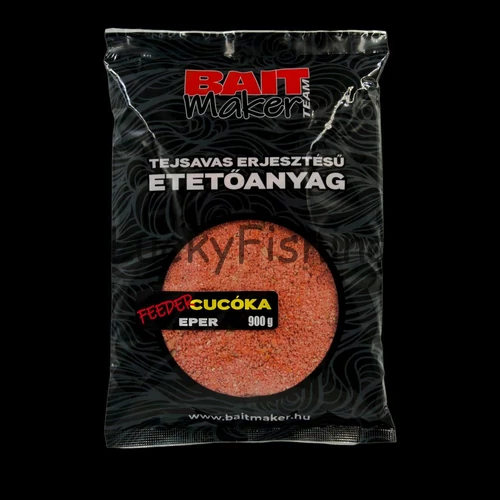 Bait Maker Tejsavas erjesztésű etetőanyag Feeder Cucóka Eper 900g