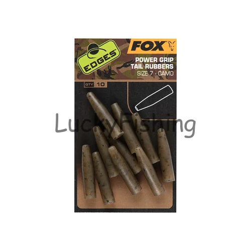 Fox Edges Camo Powergrip Tail Rubbers Gumihüvely (#7)