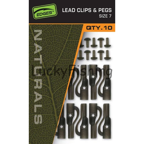 Fox EDGES™  Naturals Lead Clips & Pegs Ólomklipsz #7