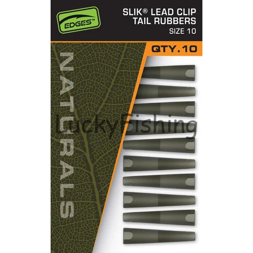 Fox EDGES™ Naturals Slik Lead Clip Tail Rubber Gumihüvely Ólomkapocshoz - #10
