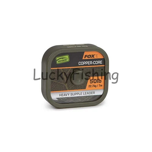Fox Edges Naturals Copper-Core Fonott előkezsinór 50lb 7m