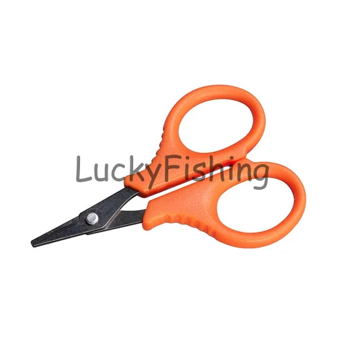 Fox Edges Titanium Braid Scissors Orange fonott zsinórokhoz olló