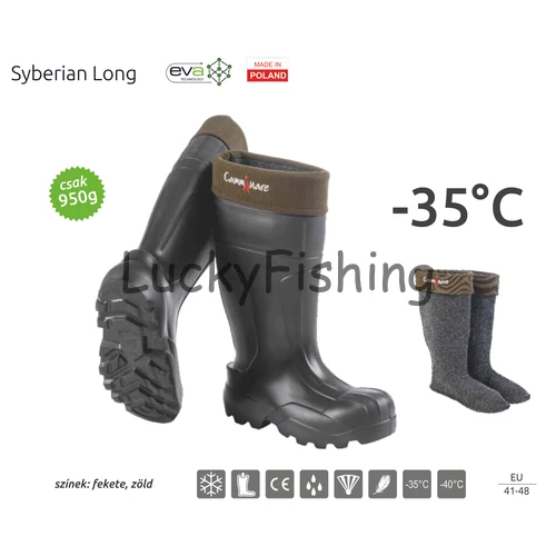 Camminare – Syberian Long EVA csizma FEKETE (-35°C) Méret: 41