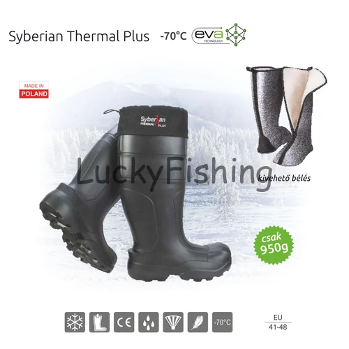 Camminare – Syberian Thermal Plus EVA csizma FEKETE (-70°C) Méret: 41