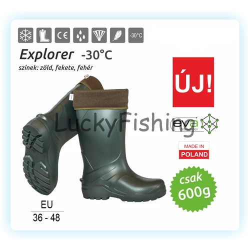 Camminare – Explorer EVA csizma ZÖLD (-30°C) Méret: 39