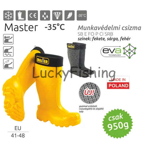 Camminare – MASTER EVA munkavédelmi csizma SÁRGA (-35°C) Méret: 44