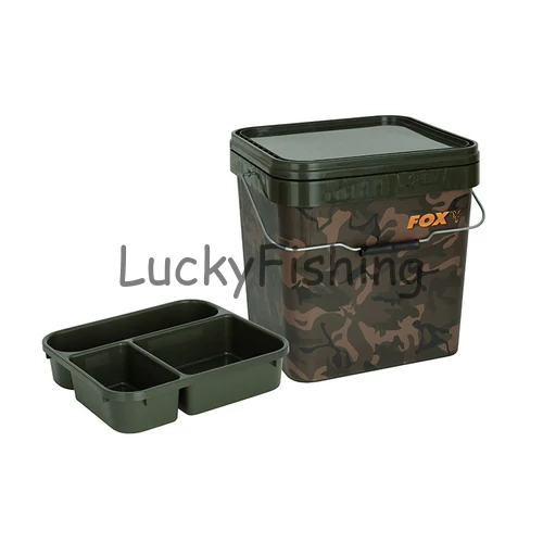 Fox Camo Square Buckets Terepmintás 17L Vödör Betét