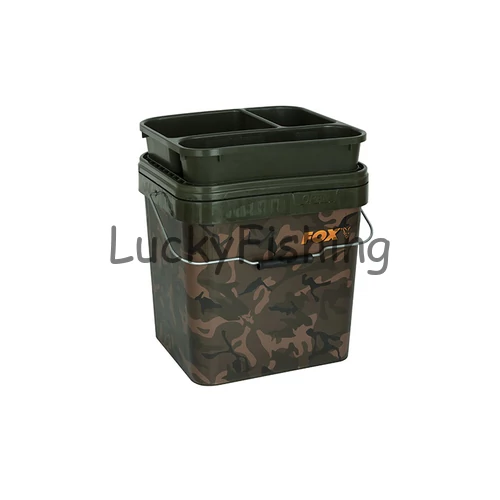 Fox Camo Square Buckets Terepmintás 17L Vödör Betét