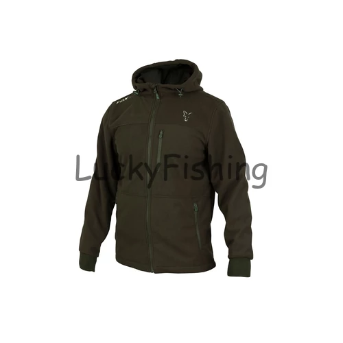 FOX collection Kapucnis pulóver zöld/ ezüst Green / Silver Wind blocker - S